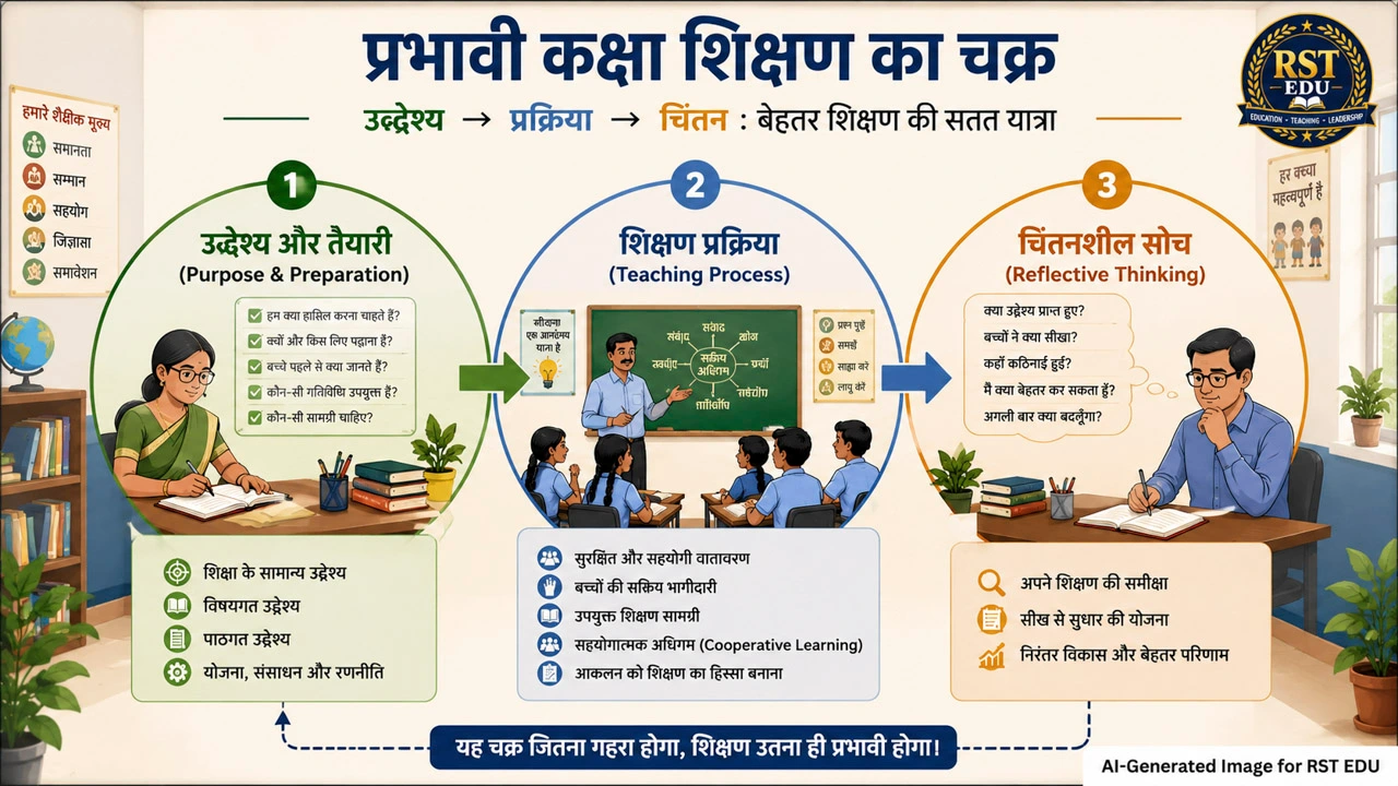 Classroom Teaching का उद्देश्य, शिक्षण प्रक्रिया और Reflective Thinking 