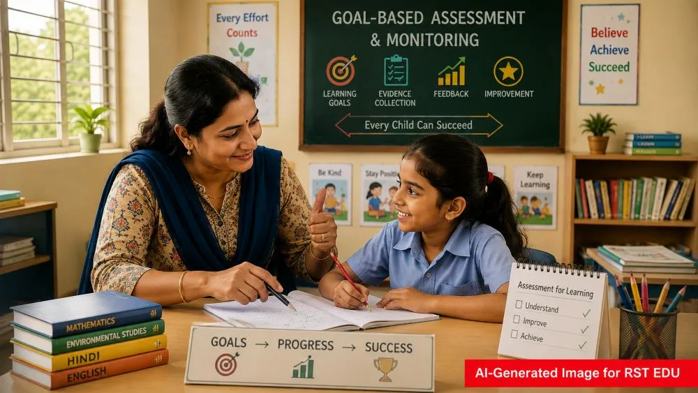 Goal based assessment in Key Dimensions of Teaching in Hindi