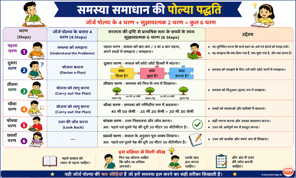 Ganit me samsya samadhan ke 6 charan