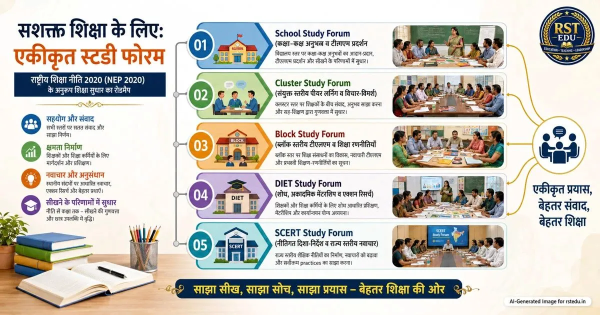Five tier Study Forum network in Indian school education system