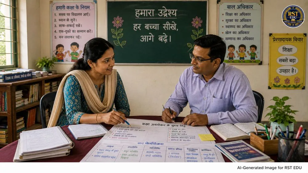 अकादमिक अनुवीक्षण के बाद शिक्षक को अकादमिक मार्गदर्शन